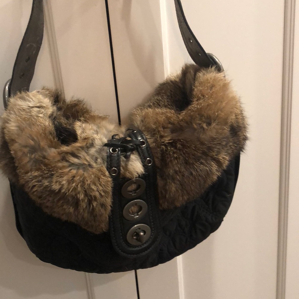 Coach fur purse- like new!